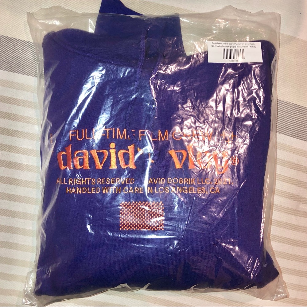 NWT David’s Vlogs Purple Hoodie